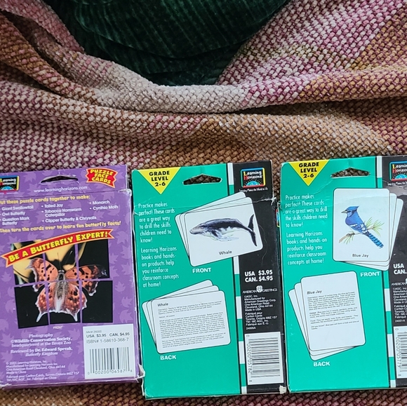 6 Educational Flash Cards Set - Picture 3 of 4